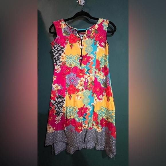 Vintage Floral Mini Dress - Picture 1 of 13